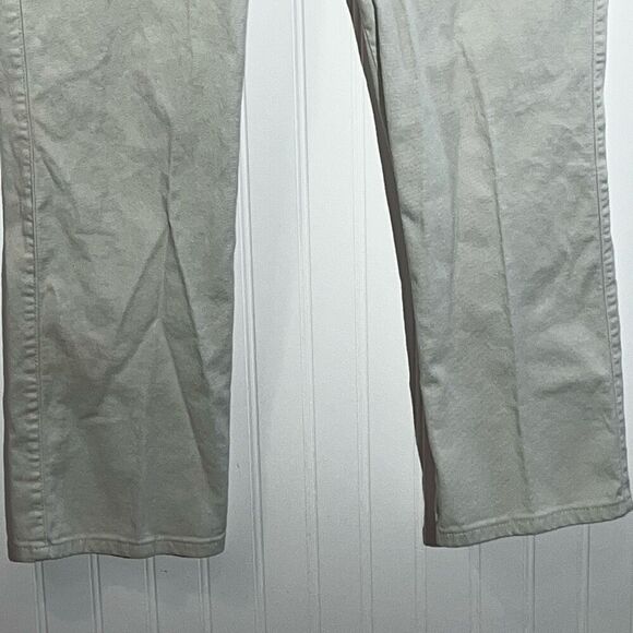 Riders Classic Straight Jeans Womens Size 12 Tan 5 Pocket Workwear Casual Zipper - Picture 3 of 6